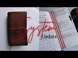 System Update|| The Simple Changes I'm Making|| Functional Planning || Traveler's Notebook Bujo