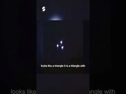 Terrifying Triangular UFO Caught on Camera Above Home! #shorts #ufoalert #ufop