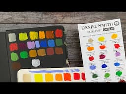 Daniel Smith Gouache - Swatching and testing paints from the Dot Card