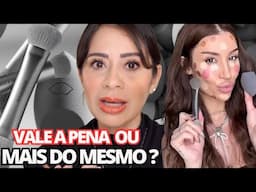 Testando LANÇAMENTO BOCA ROSA | PINCEL Duo e ESPONJA De Make, VALEM a COMPRA?
