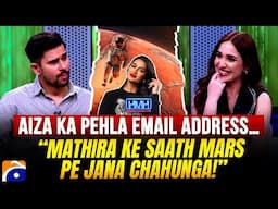“Mathira ke saath Mars pe jana chahunga!” - Aiza Awan - Tabish Hashmi - Hasna Mana Hai - Geo News