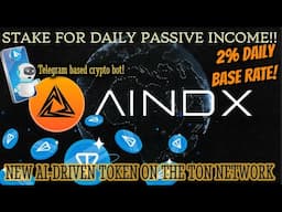 AINDX | 2%+ Daily New AI - Driven Staking Protocol | Launched March 27th On The TON Network!!