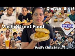 उमाला खुप चिडवली आज #vashi #streetfood #explore #cholebhaturae #cheese #wadapav