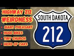 The Smallest Church I've Ever Seen Plus Jumbo Bikes, Huge Pheasant and Field Art Using Old Cars.