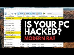 How to know if your PC is hacked? Modern RATs