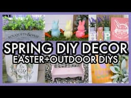 🐣SPRING AND EASTER DIY CRAFTS | DOLLAR TREE DIY DECOR | OUTDOOR DIY DECOR