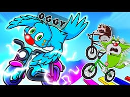 Roblox Oggy Trolling Jack As A Bird In Bike Obby