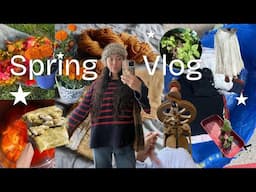 goodwill bins thrifting, fiber festival, natural dyeing with onions, spring planting + hauls! (VLOG)