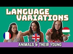 Language Variation - Animals & Their Young | EN, FR, HU