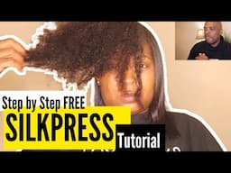 Full Step by Step #SILKPRESS #Tutorial on #NATURALHAIR using SEI BELLA Luxury Haircare