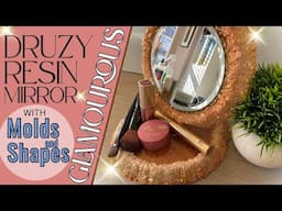 Resin Druzy Mirror - Molds and Shapes Collaboration