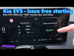 Kia EV3- How start the car without issues