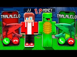 JJ TRALALERO TRALALA vs Mikey TRALALERO TRALALA CALLING to JJ and MIKEY at 3am in Minecraft - Maizen
