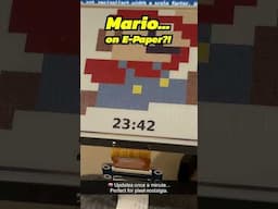 Mario in Ink? Pixel Art on an E-Paper Display! 🤯🕹️ #shorts