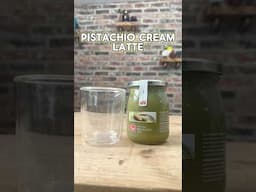 Pistachio Cream Latte #coffee #pistachiocream #shorts