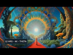Sleep Music for Meditation 🌌 | Cosmic Nature Visuals + Theta Tones (4K)