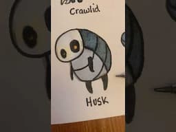 Drawing a Husk from Hollow Knight !! (#shorts)