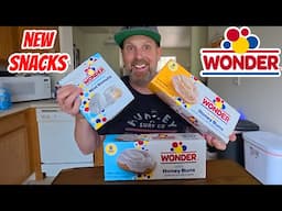 NEW Wonder Snacks from the Makers of Wonder Bread! Powdered Donuts & Honey Buns Taste Test!
