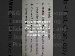 P&G Products people can't stop buying!