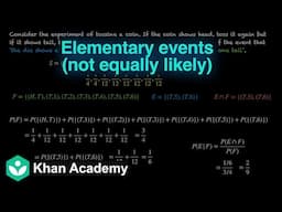 Elementary events are not equally likely [Hinglish] | Probability | Grade 12 | Math | Khan Academy
