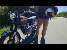 1968 Triumph T100C Motorcycle Restoration by Paul Ackerman -- First Ride
