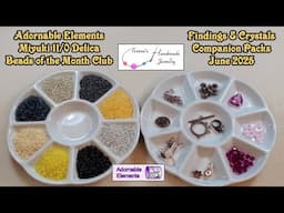 Miyuki 11/0 Delica Beads of the Month Club | Findings & Crystals Companion Packs | June 2025