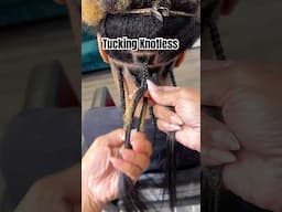 How to tuck Knotless Braids #braids #braider #knotlessbraids