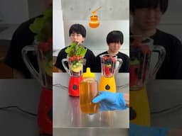 YES?? NO??ミキサーチャレンジ🍇🍓🍊 Blender  challenge