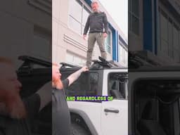 Why is he on the roof?#rhinorack #jeep #jeeplife #recon #willys #roofrack