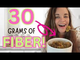 I couldn't BELIEVE this simple breakfast has over 30 GRAMS OF FIBER!