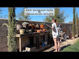 Daily Vlog: Building New Garden Path & Homeschool Curriculum Update | Kendra Atkins