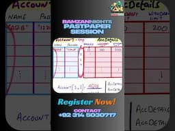 Ramzan Nights Pastpaper Session Register Now!
