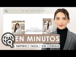 Cómo crear tu sitio web con inteligencia artificial paso a paso en minutos (NO CÓDIGO) | Tati Uribe