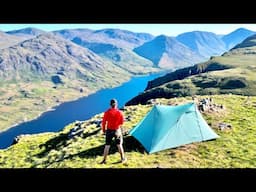 SPECTACULAR SOLO WILD CAMP ABOVE ENGLANDS DEEPEST LAKE