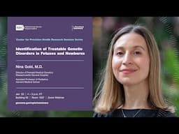 CPHR Seminar Series - Nina Gold