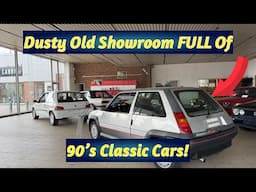 I Found A Dusty Old Showroom Full Of 90’s Classic Cars! You Won’t Believe Whats In Here!