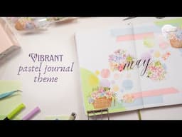 May Pastel Floral Bullet Journal Theme Setup ✨ Mystery Journal