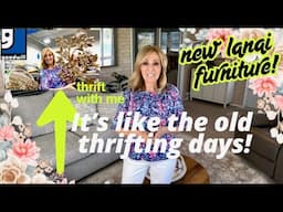 I let out a GASP!! THRIFTING was SO GOOD! You're NOT going to believe what I FOUND + NEW Furniture