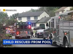 Toddler rescued after falling into backyard pool in Wilmington, Delaware