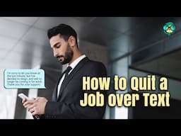 How to Quit a Job over Text | Resignation Text | I Quit My Job | Left Job | office | Sample Texts💼🚪💬