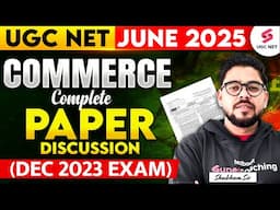 UGC NET Commerce Marathon Class 2025 | UGC NET Commerce Previous Year Questions By Shubham Sir