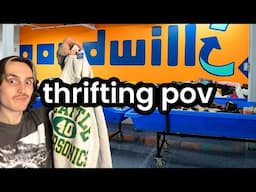 GOODWILL BINS THRIFTING POV thrift with me :)