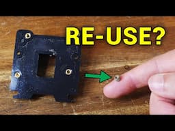Is this the best, simplest way to remove and recycle threaded inserts?