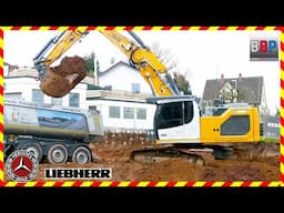 Liebherr R 926 VA  Baugrube Quartiershaus, Schorndorf, 2025. Teil 2  #liebherrbagger