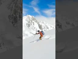 DREAMY POWDER SKIING #frenchalps #backcountryskiing