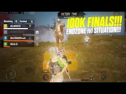 100K Finals | Intense 1v1 Situation in Endzone | iPhone 16 Pro - BGMI 🔥🔥 #bmps #bmps2025 #bgmi
