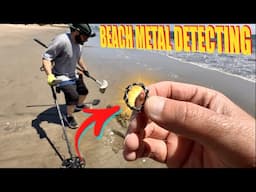 I Was Joined by a SPECIAL GUEST While Metal Detecting This HISTORIC Beach!