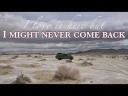 The end of VANLIFE in the desert