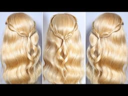 VIRAL TWISTED HALF UP HAIRSTYLE! Super Cute & Perfect For Beginners! Simple Summer Hairstyles!