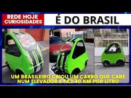 O CARRO QUE CABE NUM ELEVADOR FOI CRIADO POR UM BRASILEIRO, VEJA